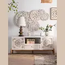 Meuble tv horizon - "mandala blanc"