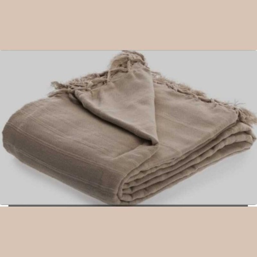 Jete de lit ivoire 160x220