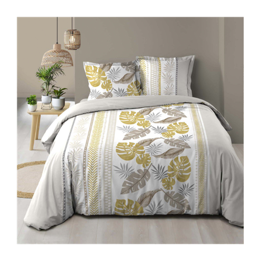 Parure 3 pieces 240 x 220 cm imprime 57 fils moana