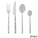 Ménagère inox 24 pièces BORAH  
