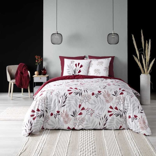 Parure 3 p. 240 x 220 cm imp. bio 57 fils allover gots clemence blanc