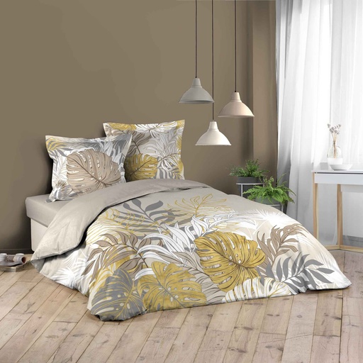 Parure 3 p. 240 x 220 cm imp.  42 fils dessin place mogador naturel