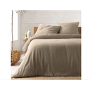 Parure 3 p. 260 x 240 cm double gaze coton uni 57 fils angelia sable