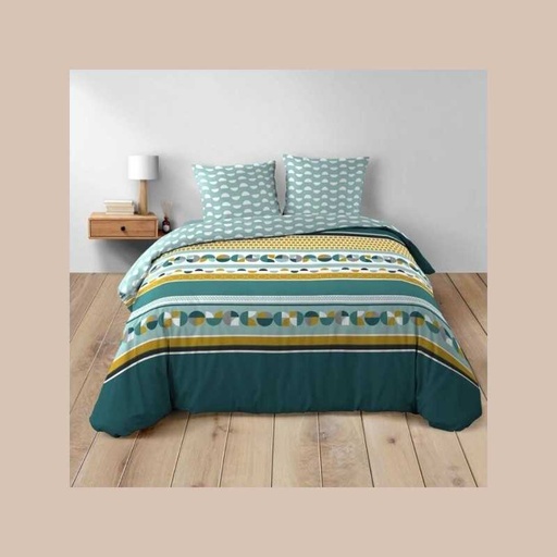 Parure 3 p. 260 x 240 cm imprime 42 fils allover doris