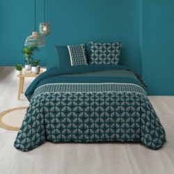 Parure 3 p. 240 x 220 cm imprime 57 fils allover houston