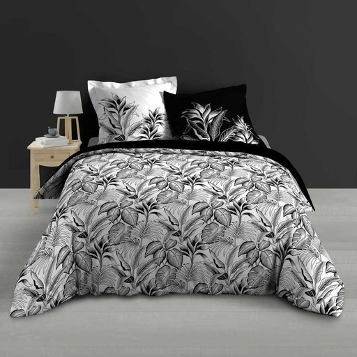 Parure 3 p. 240 x 220 cm percale imp. 78 fils allover cabana