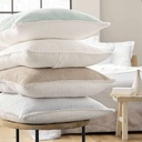 Couvre lit 2p mat.+2 hc 60x60 220 x 240 cm velours relief/sherpa mylene naturel
