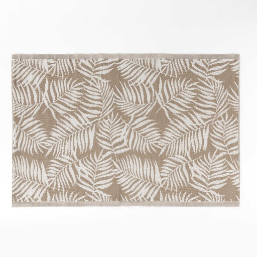 Tapis rect. 120 x 180 cm polypropylene imp. millefeuilles beige