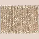 Tapis rectangle 120 x 170 cm jute uni/laine/coton uni floty