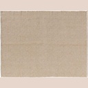 Tapis rectangle 120 x 170 cm jute coton uni blanc