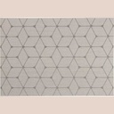 Tapis rectangle 120 x 170 cm tisse plat hexagon