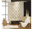 Tapis rectangle 120 x 170 cm jute uni+coton uni medine