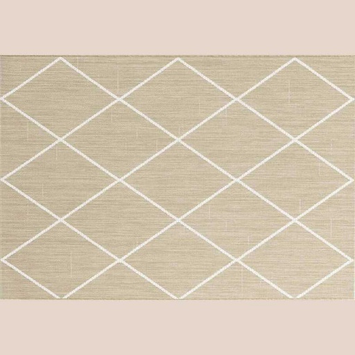 Tapis rectangle 120 x 170 cm tisse plat damira