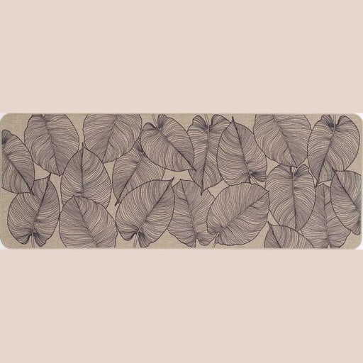 Tapis rectangle 45 x 120 cm tisse imprime jade