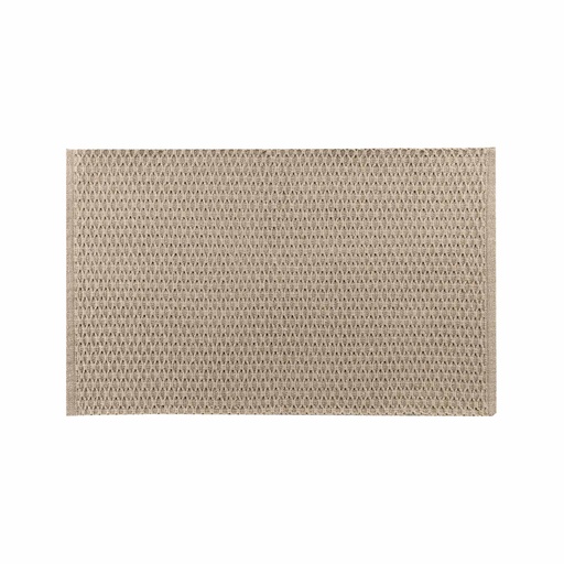 Tapis rectangle 50 x 80 cm coton/polyester tisse alivia camel