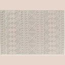 Tapis rectangle 120 x 170 cm tisse plat relief valam