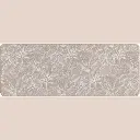 Tapis rectangle 45 x 120 cm tisse imprime stylis blanc