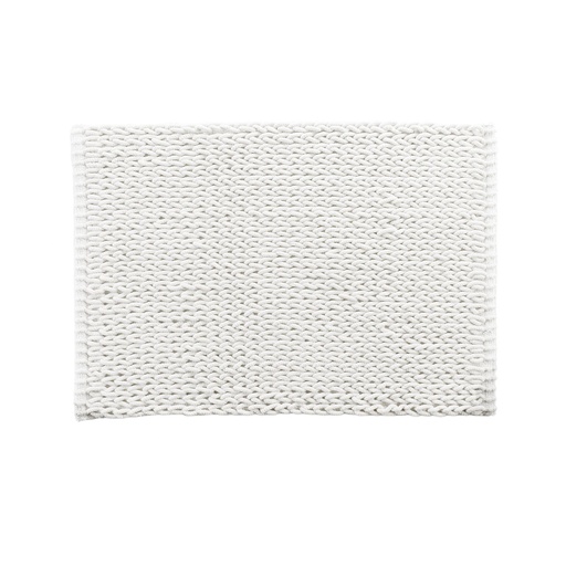 Tapis de bain 50 x 80 cm polycoton jacquard tisse isalis