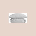 Parure uni percal blanc 240x220