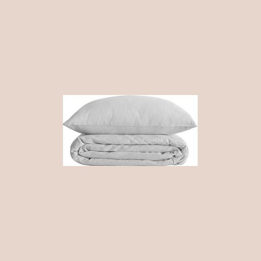 Parure uni percal blanc 240x220