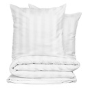 Parure coton satn blanc 240x220