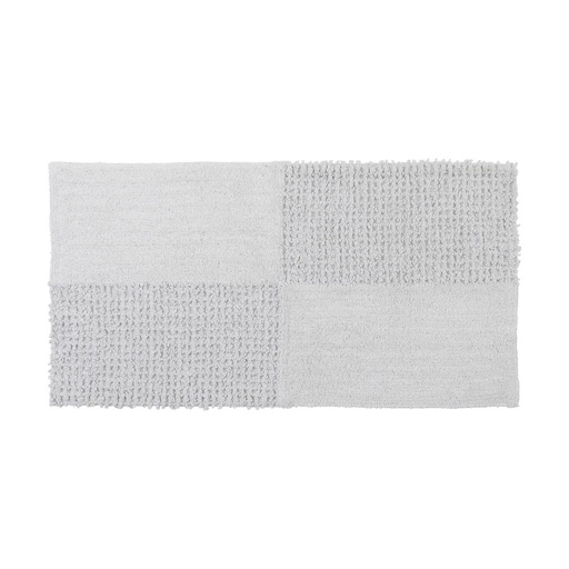 Tapis nael coton/autres fibres 45x90 cm - blanc