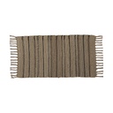 Tapis arthur jute/coton 45x90 cm - naturel/noir