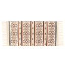 Tapis puebla coton/polyester/viscose/autres fibres imprime 45x90 cm - multicolore