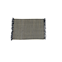 Tapis franges 90x60cm - noir