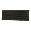 Tapis polyester/coton bicolore 45x120 cm - kaki/noir