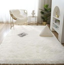 Tapis "fourrure" blanc en 160*230 cm