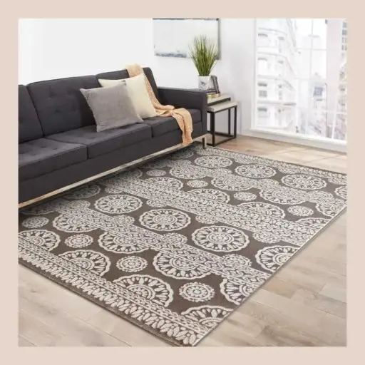 Tapis "pastels en dentelle" - 160*230 cm