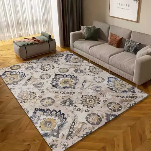 Tapis "feuilles d'aurore" - 160*230 cm