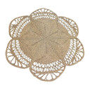 Tapis fibre seagrass 150x150x1 1125 gr. fleur