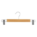 Cintre bois pince mtl x3