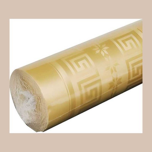 Nappe damasse 6m gold