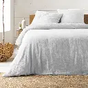 Parure 3 p. 240 x 220 cm double gaze coton uni 57 fils angelia blanc