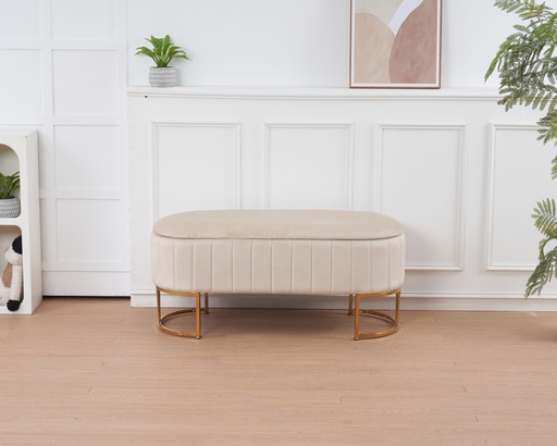 Banquette "Adelaïde" beige