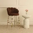 Chaise de bar chocolat - louna - 55x53x99 cm (copie)