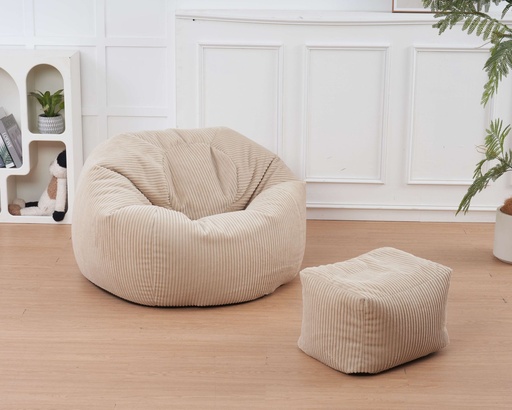 fauteuil et pouf "Sylvestre"