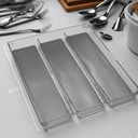 Range-ustensiles 3 compartiments en PET/TS  