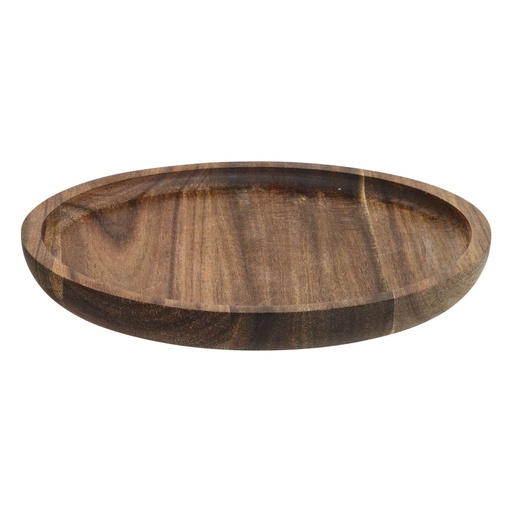 Assiette de présentation en acacia MINA 20 cm de diamètre  