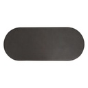 Tapis diatomée 50x120 rond arche noir  