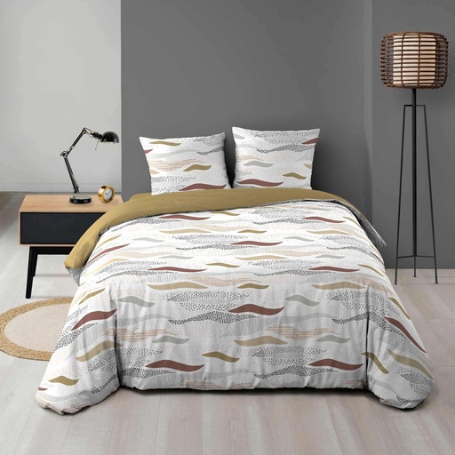 Parure 3 p. 240 x 220 cm microfibre imprimee allover zenith