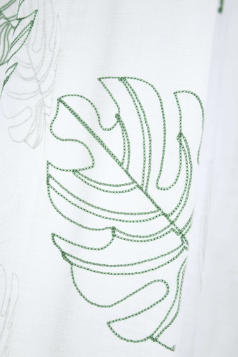 Voilage kentia vert 140x260