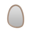 Miroir contour bois 40 cm modèle 2
