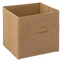 Boite rangement 31x31 toile de jute