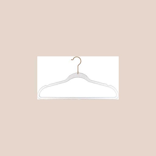 Cintre plast paillettes or