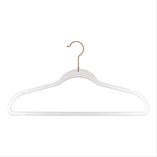 Cintres plastique paillettes x8 rose  