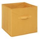 Boite rgmt 31x31 velours jaune